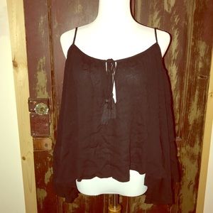 Black cold shoulder blouse festival boho